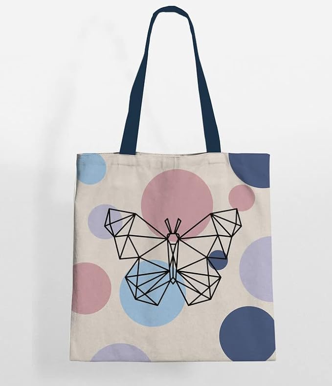 Butterfly Cotton Canvas Tote Bags 5