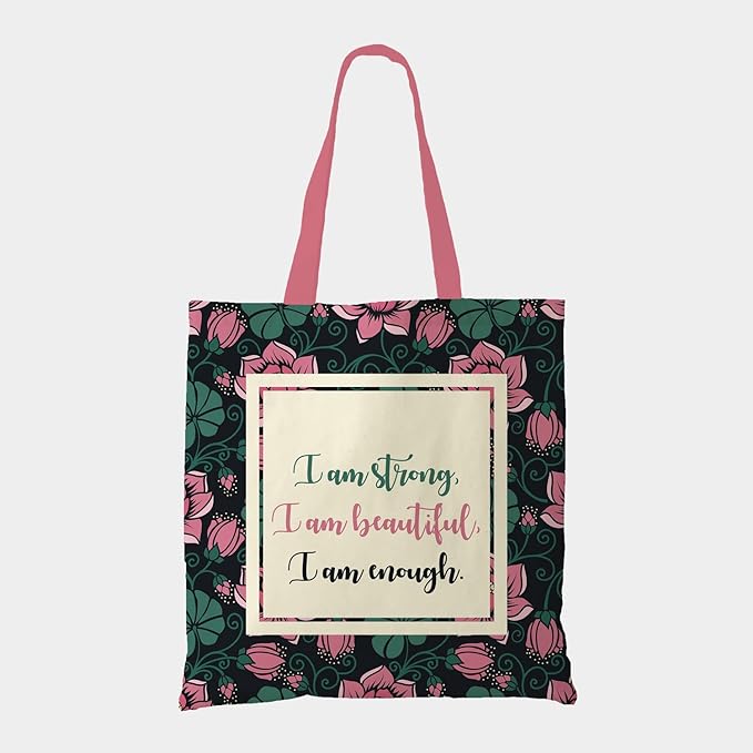 Strong & Beautiful Cotton Canvas Tote Bags 4