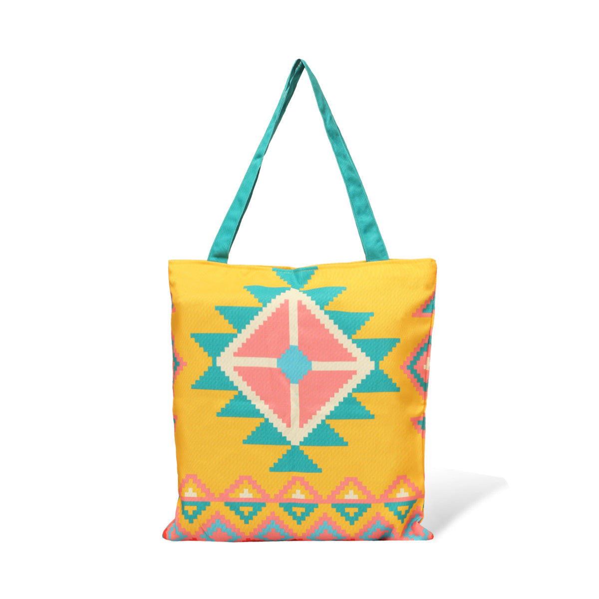 Vivid Abstract Cotton Canvas Tote Bags 4