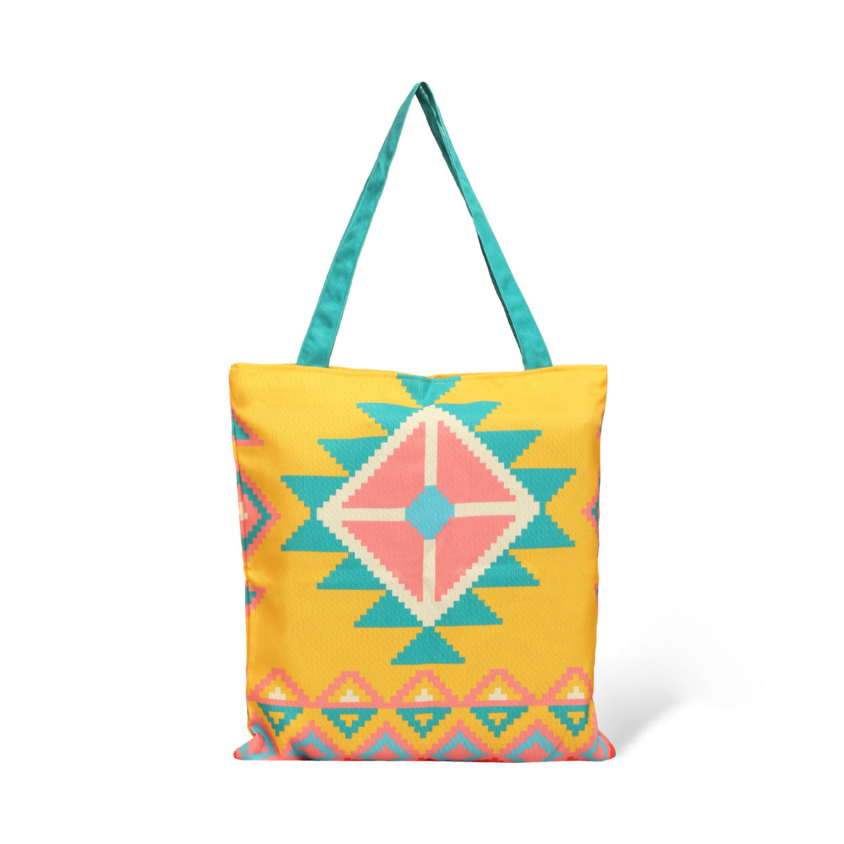 Vivid Abstract Cotton Canvas Tote Bags 5