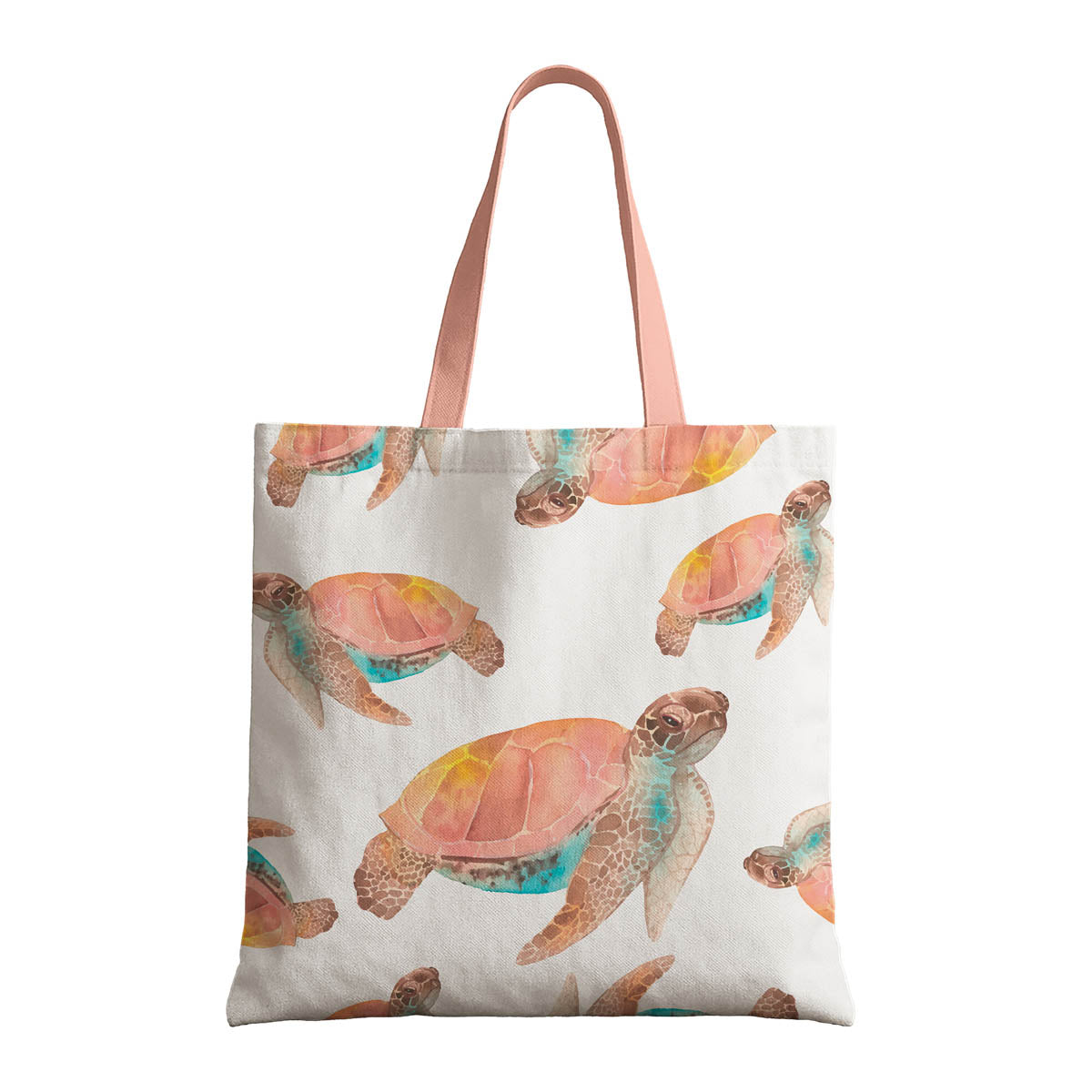 Turtle Art Ocean Theme Tote Bag 5