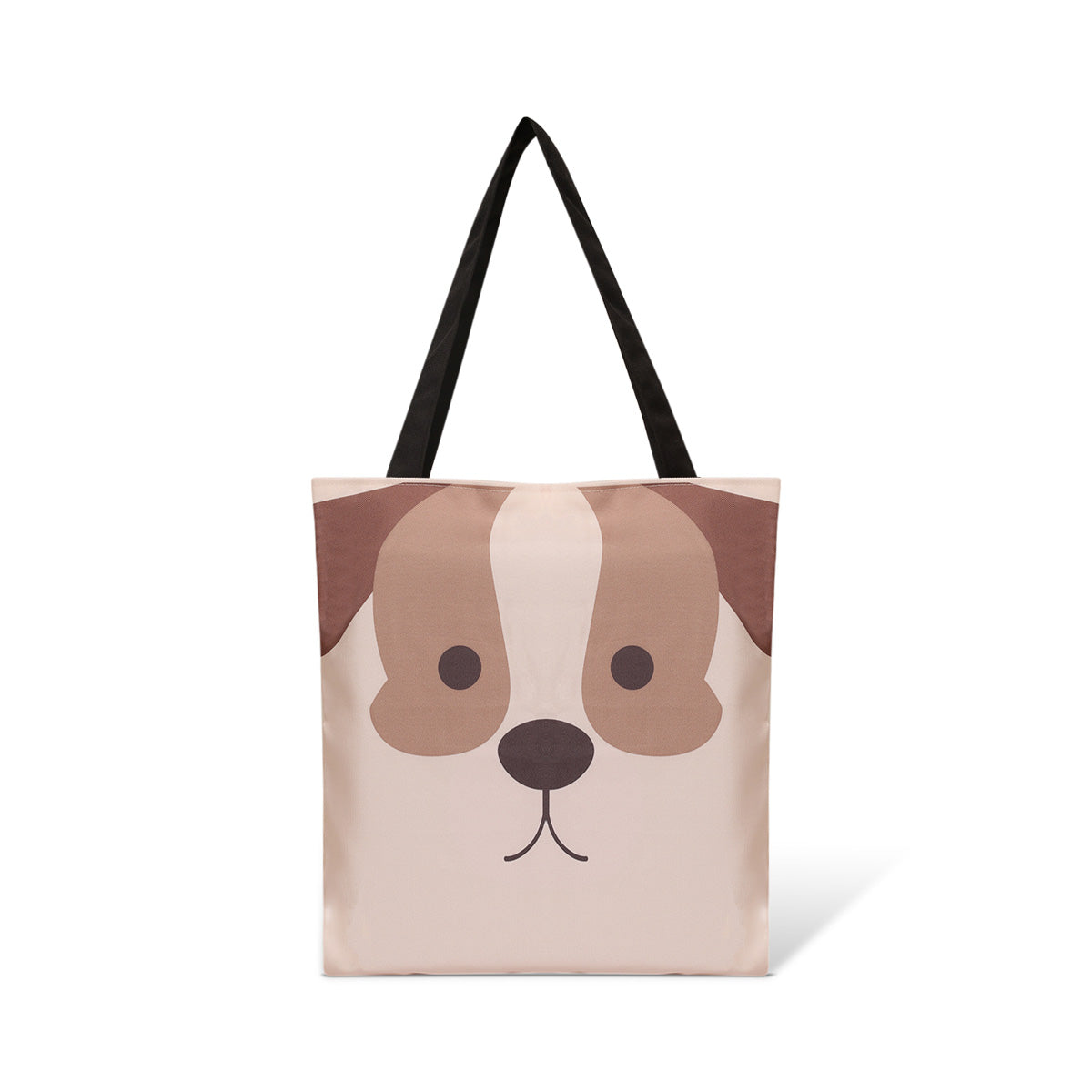 Cute Dog Cotton Canvas Tote Bags 5
