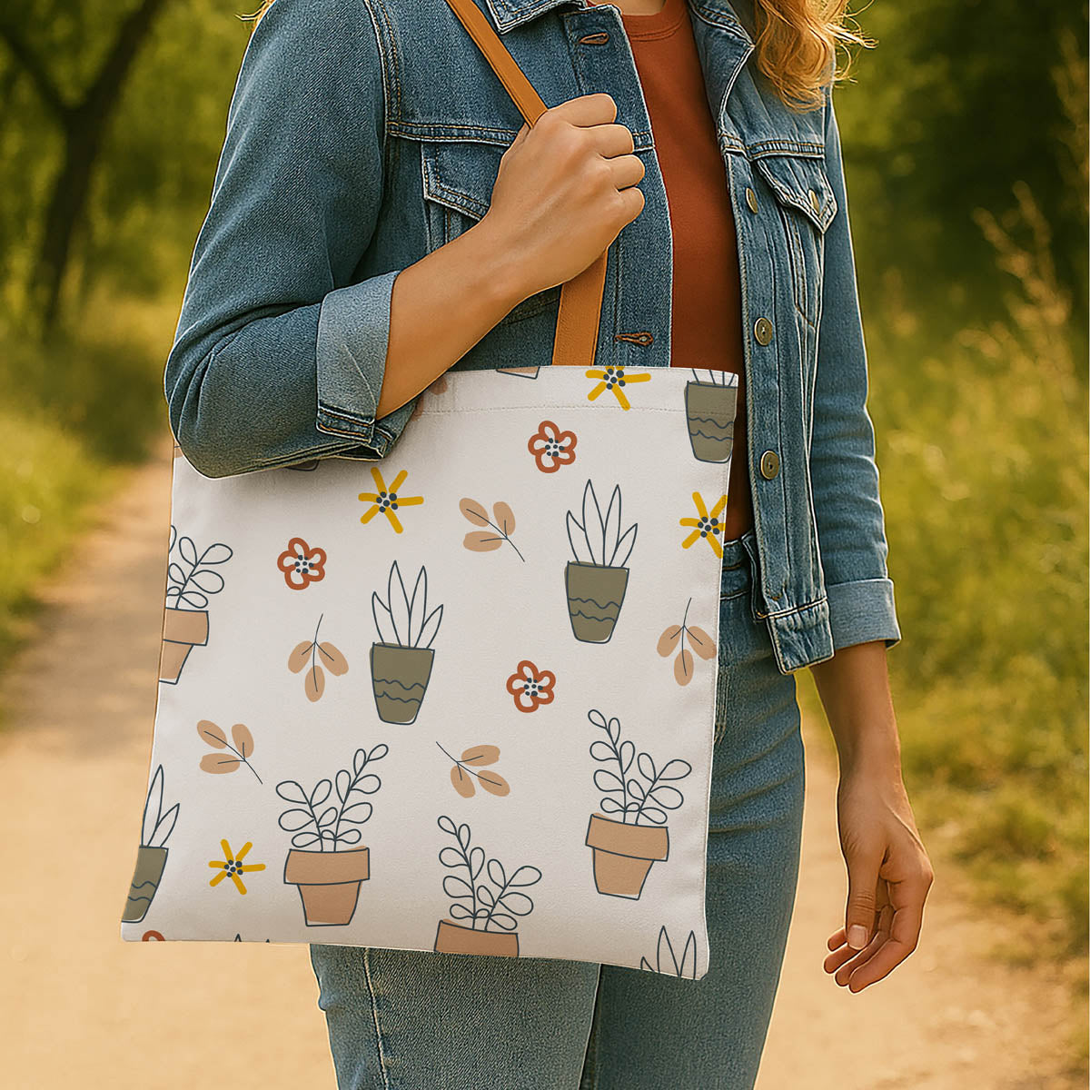 Cute Planters Canvas Tote Bag 2