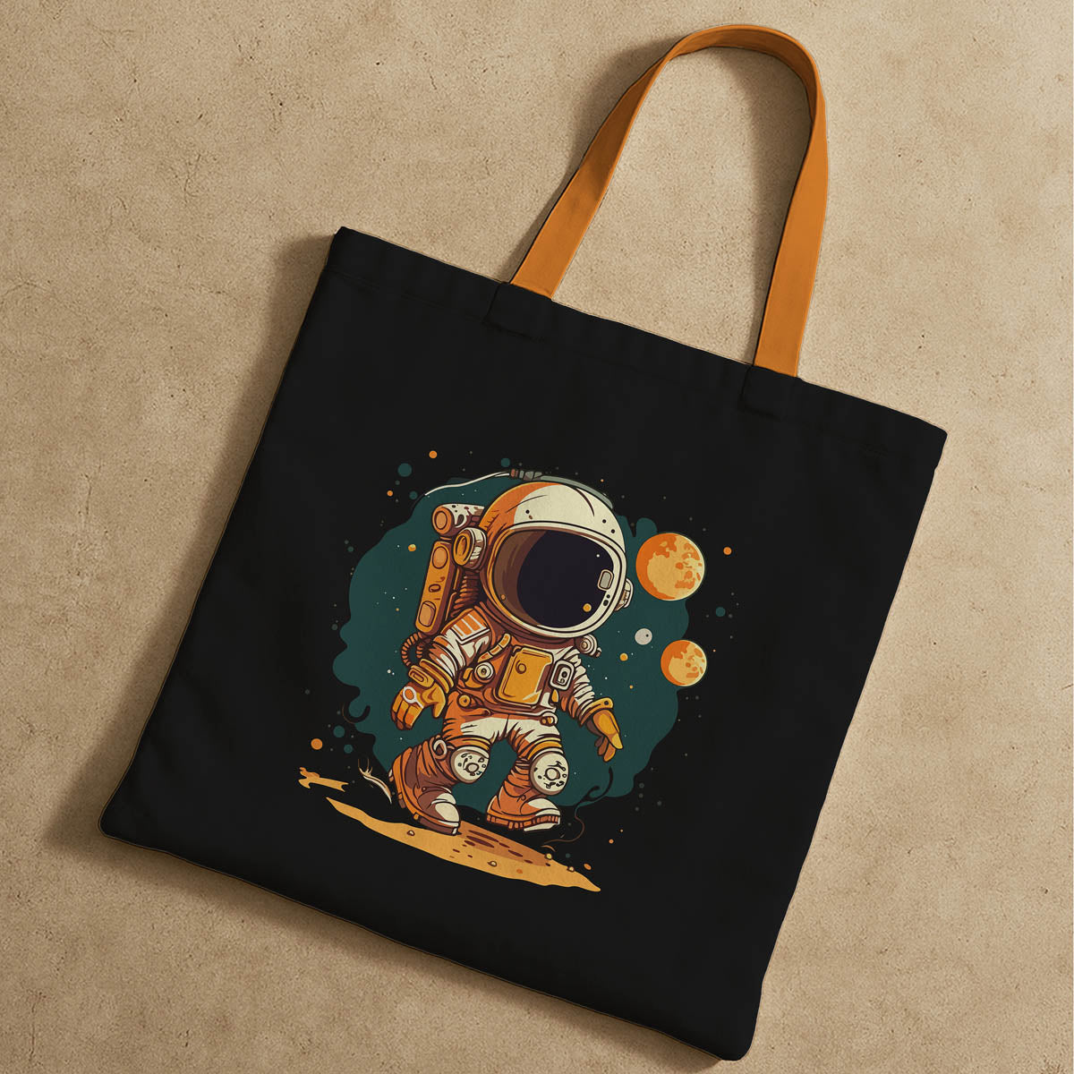 Cool Astraonaut Canvas Tote Bag 3
