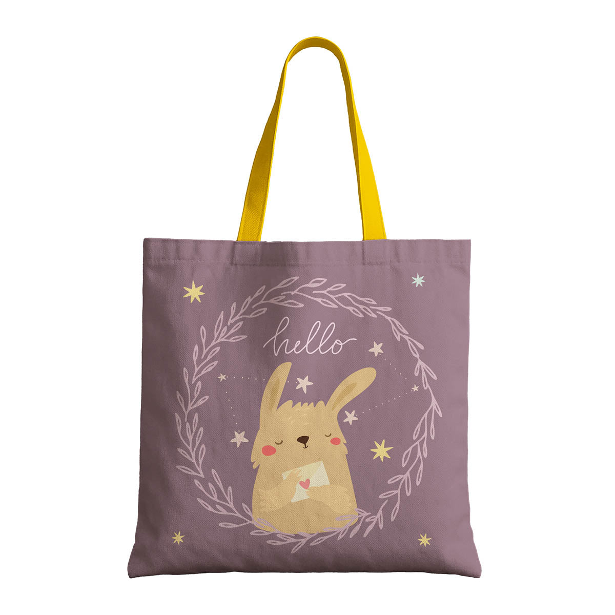 Enchanting Bunny Canvas Tote Bag 5
