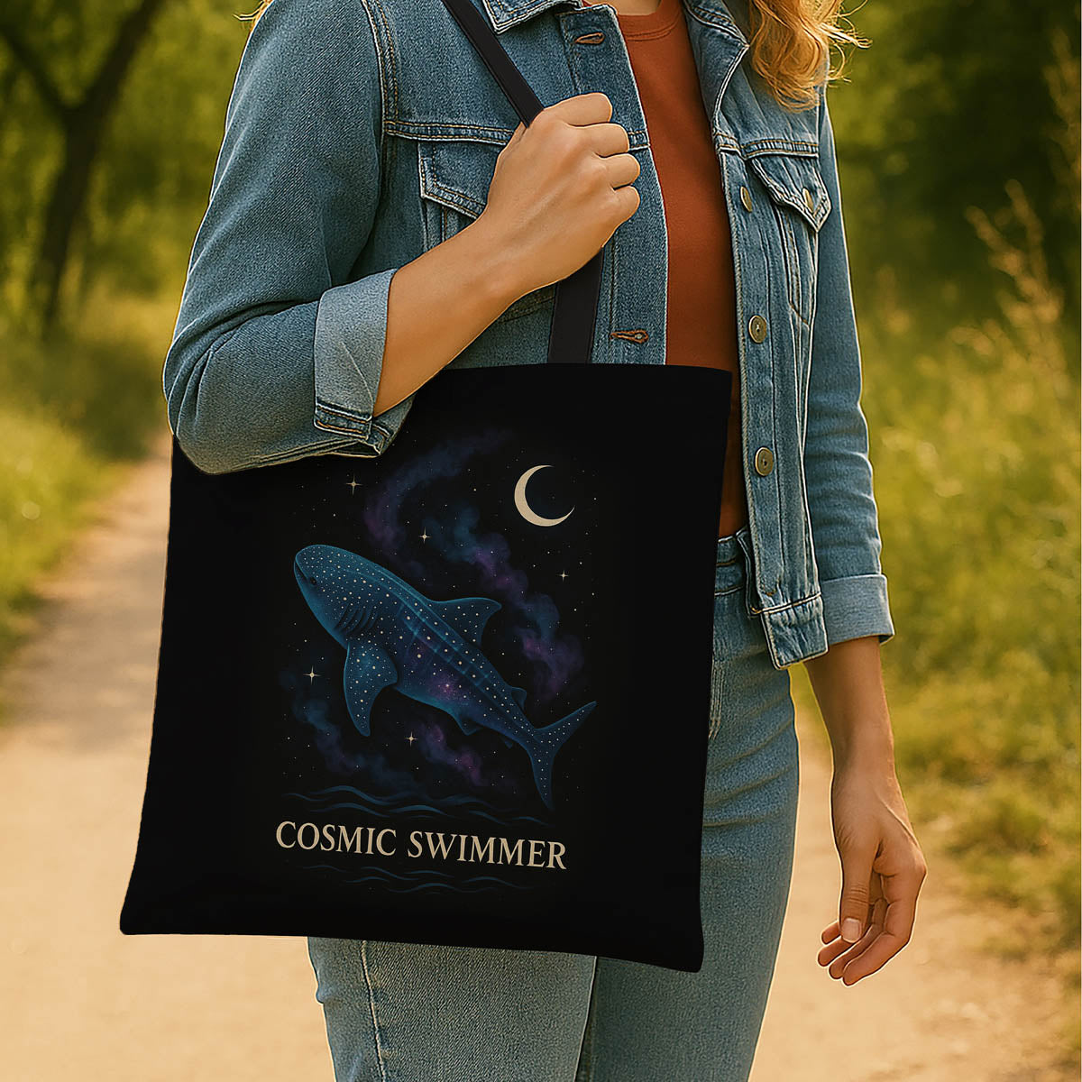 Cosmic Whaleshark Tote Bags 2