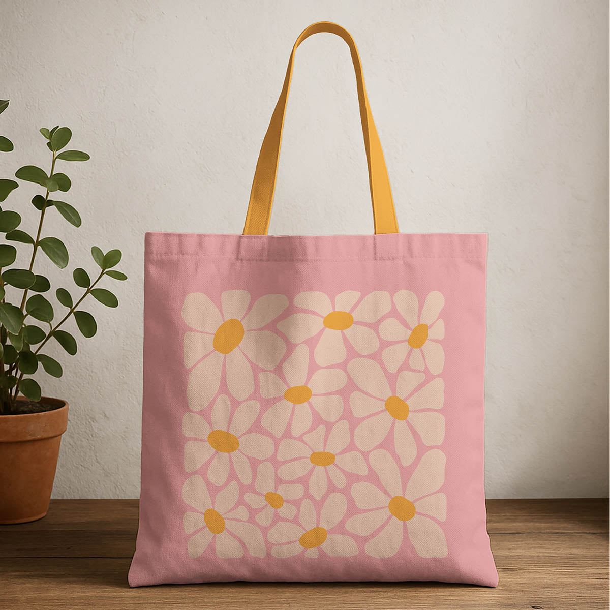 Daisy Bloom Tote Bags 2