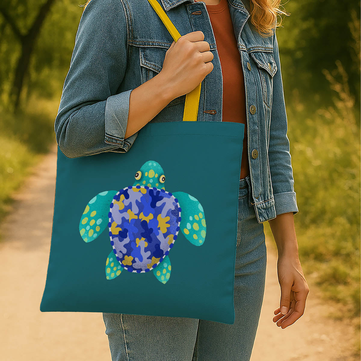Turtle Art Tote Bag 3