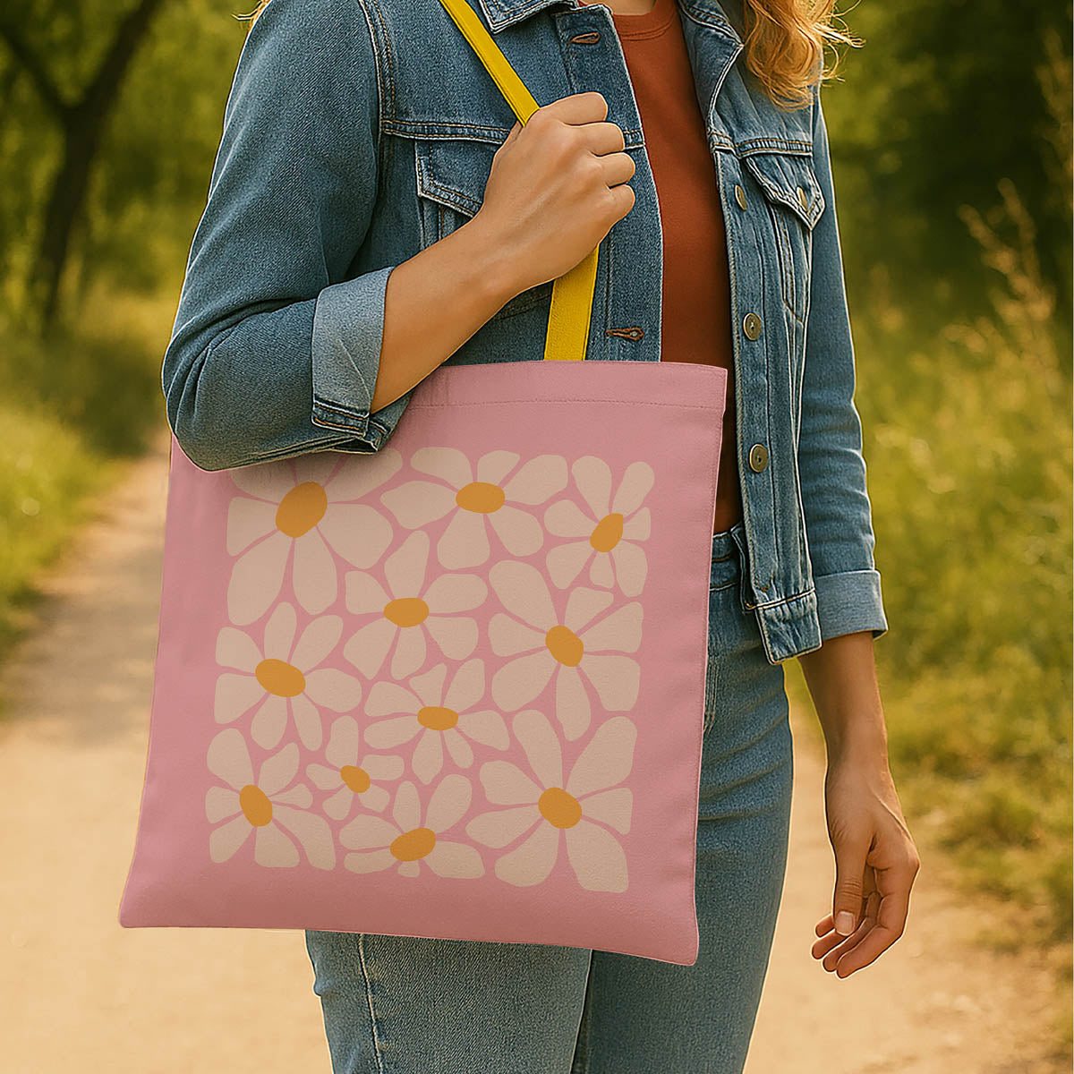 Daisy Bloom Tote Bags 3