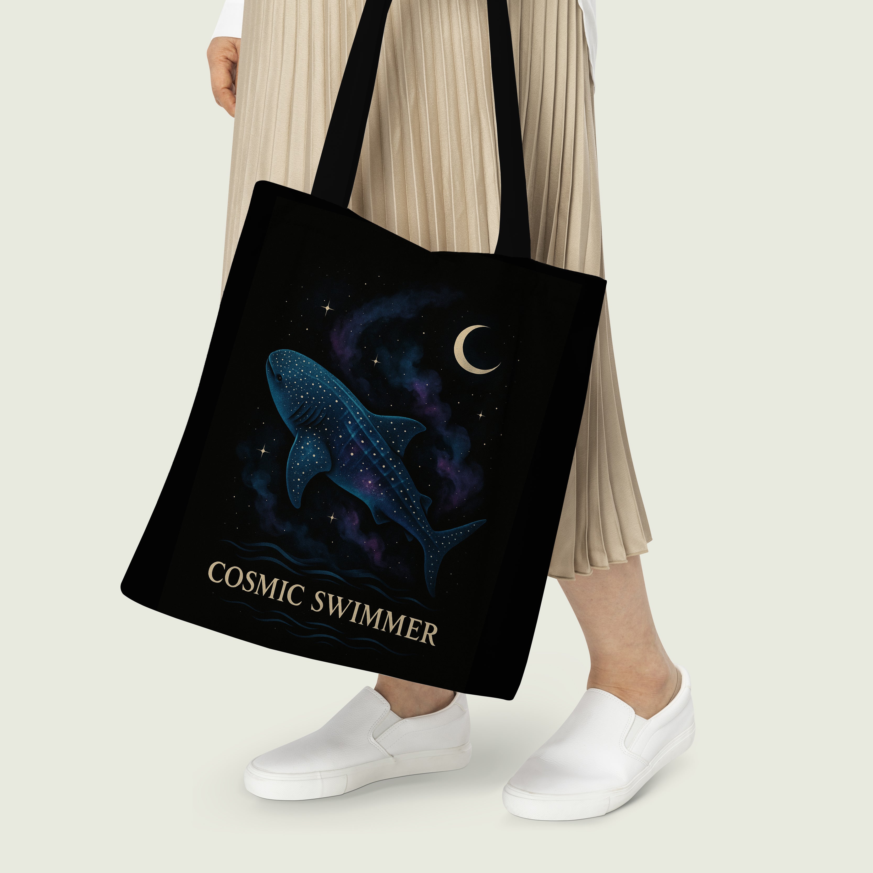 Cosmic Whaleshark Tote Bags 4