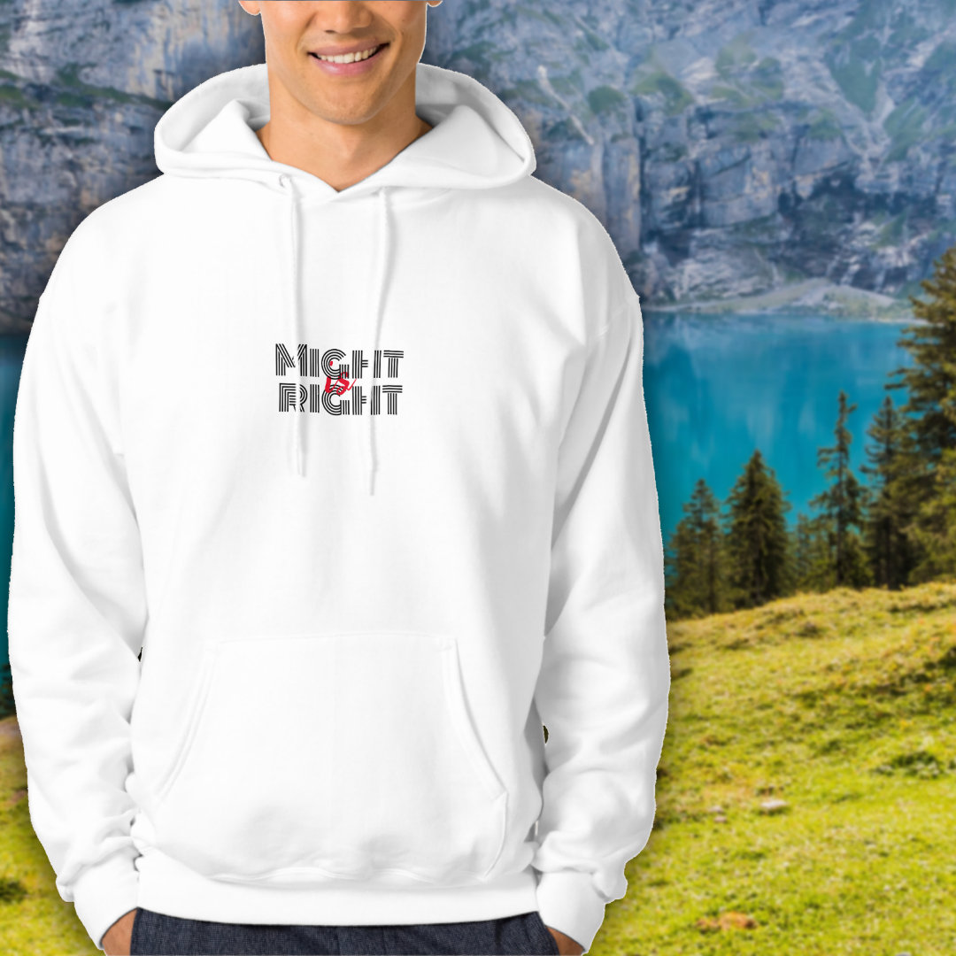 Black white typography inspirational quote hoodie 2