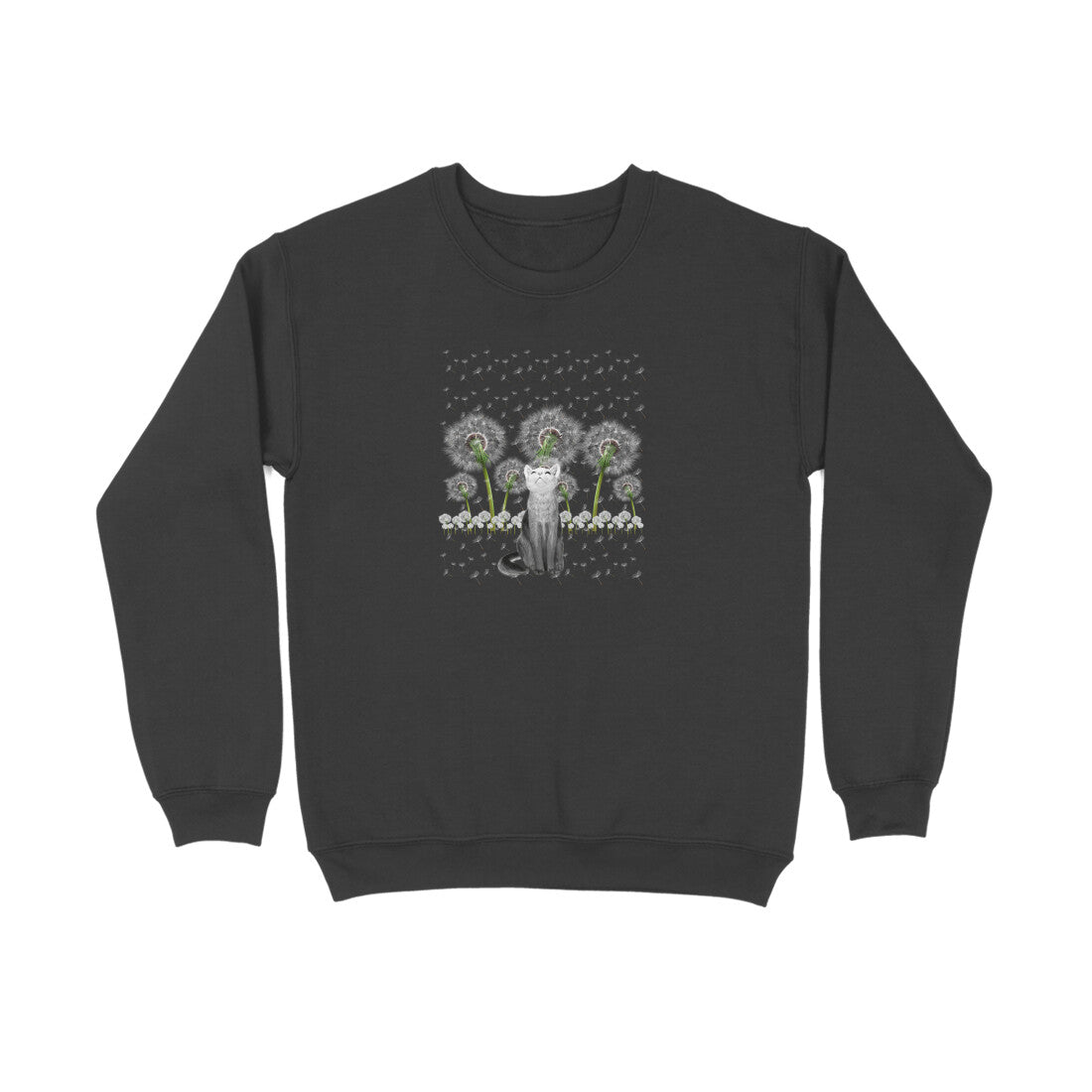 Sweatshirt (Men) - Fresh White Cat (4 Colours) 2