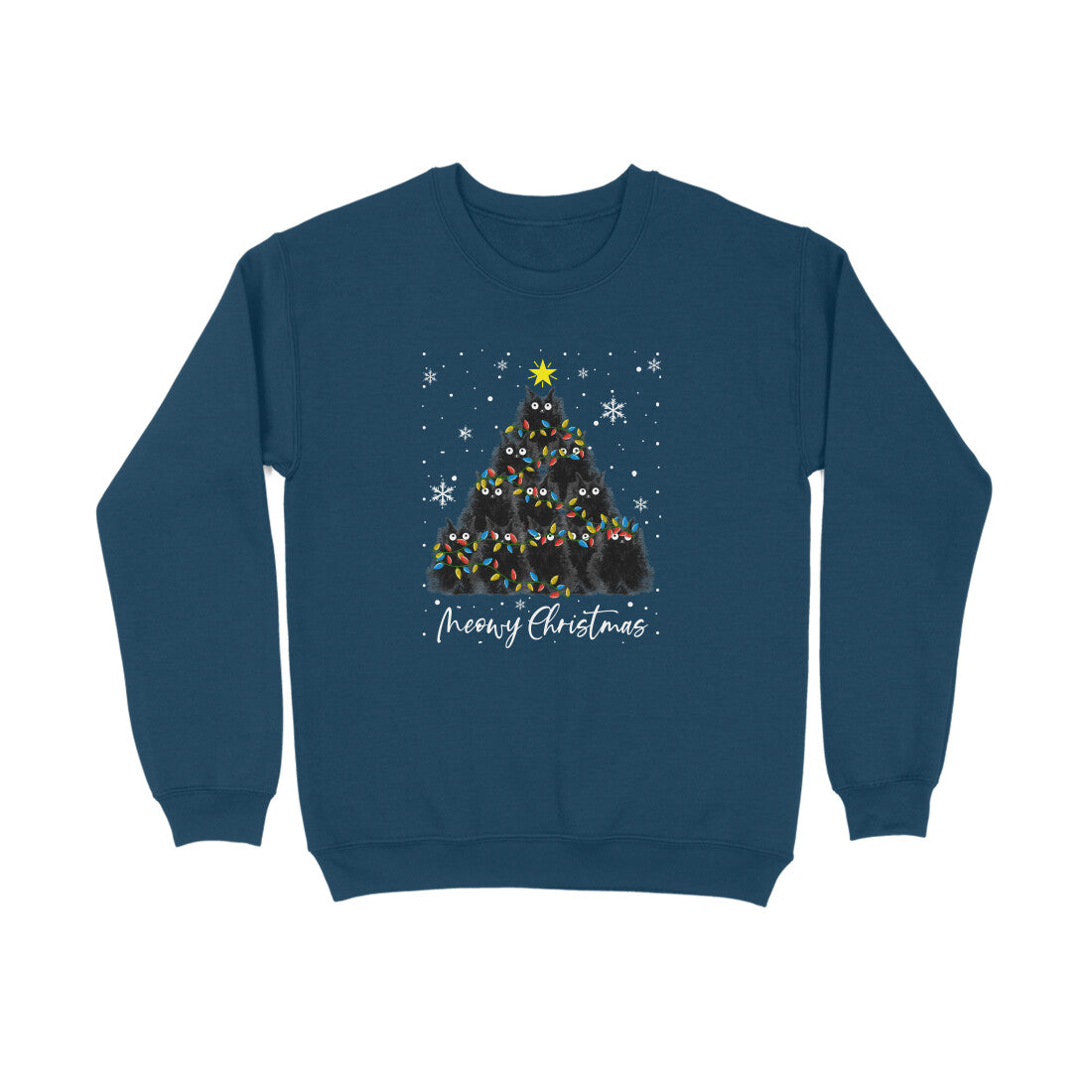 Sweatshirt (Men) - Meowy Christmas (5 Colours) 4