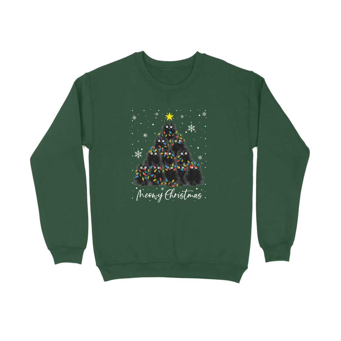 Sweatshirt (Men) - Meowy Christmas (5 Colours) 5