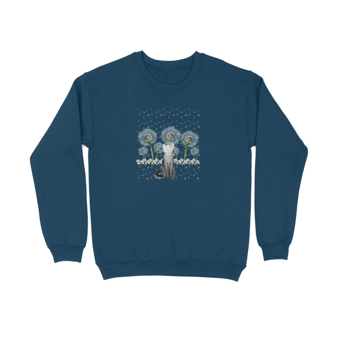 Sweatshirt (Men) - Fresh White Cat (4 Colours) 3
