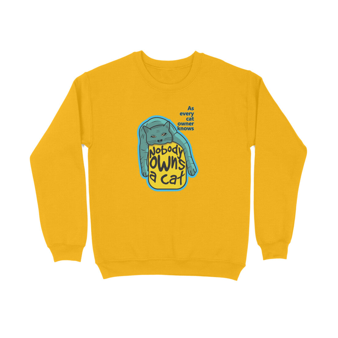 Sweatshirt (Men) - Cat-titude (6 Colours) 3
