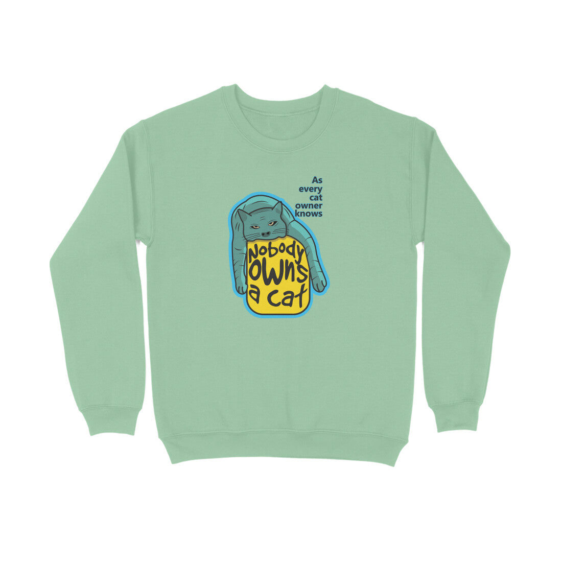 Sweatshirt (Men) - Cat-titude (6 Colours) 5
