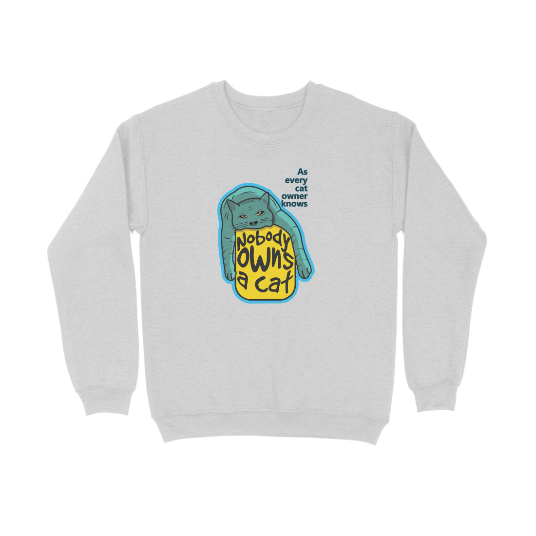 Sweatshirt (Men) - Cat-titude (6 Colours) 1
