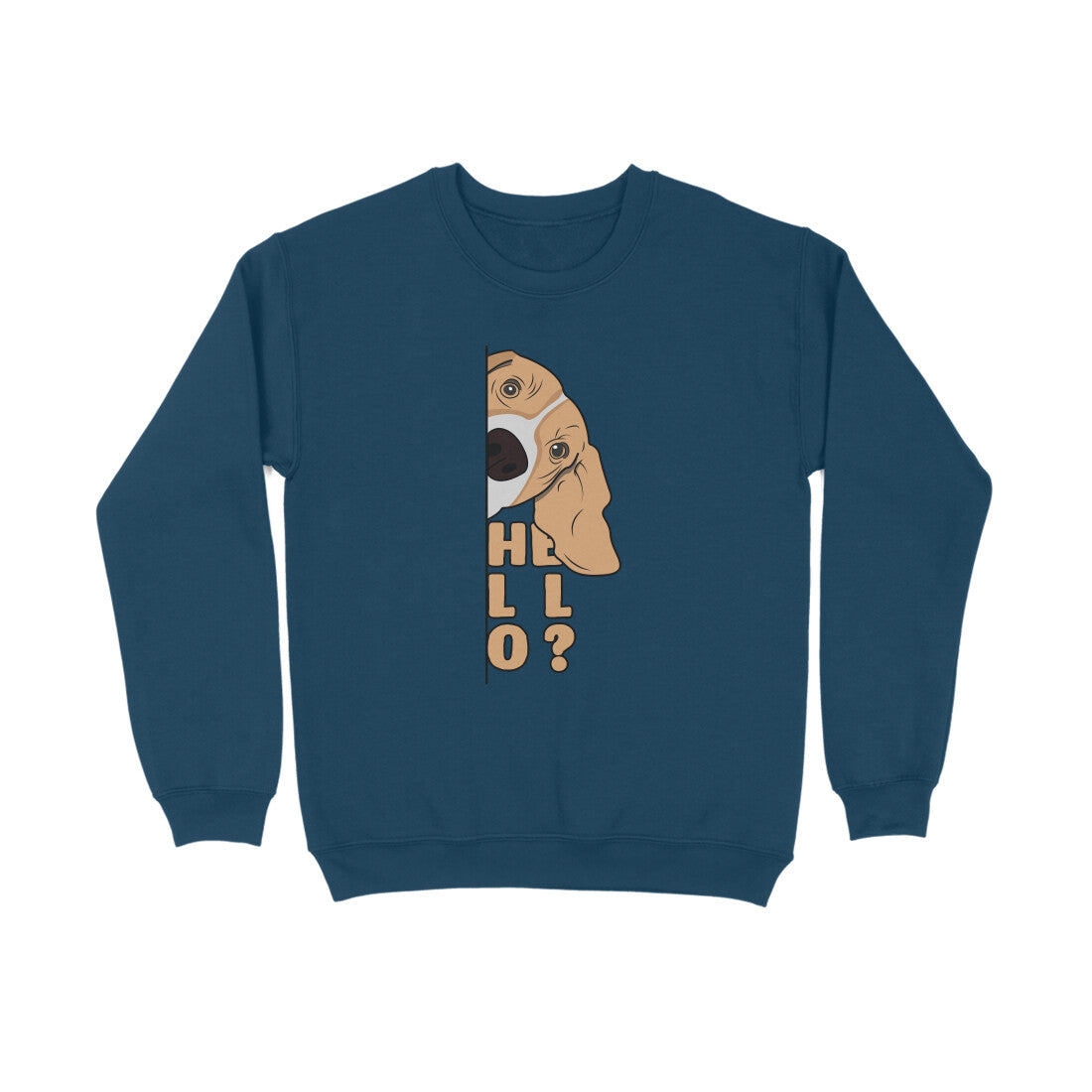 Sweatshirt (Men) - Basset Hound Hello (12 Colours) 4