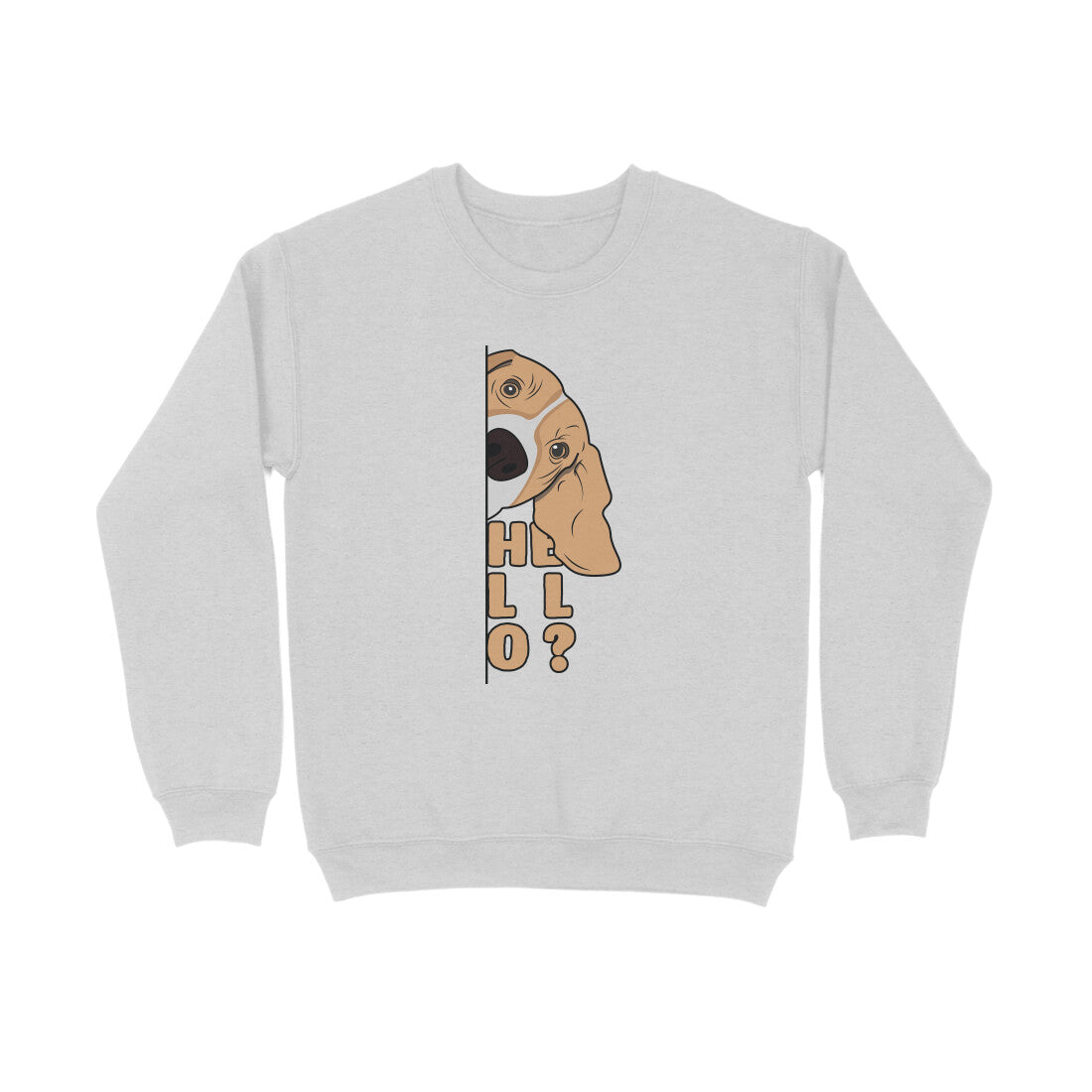 Sweatshirt (Men) - Basset Hound Hello (12 Colours) 3