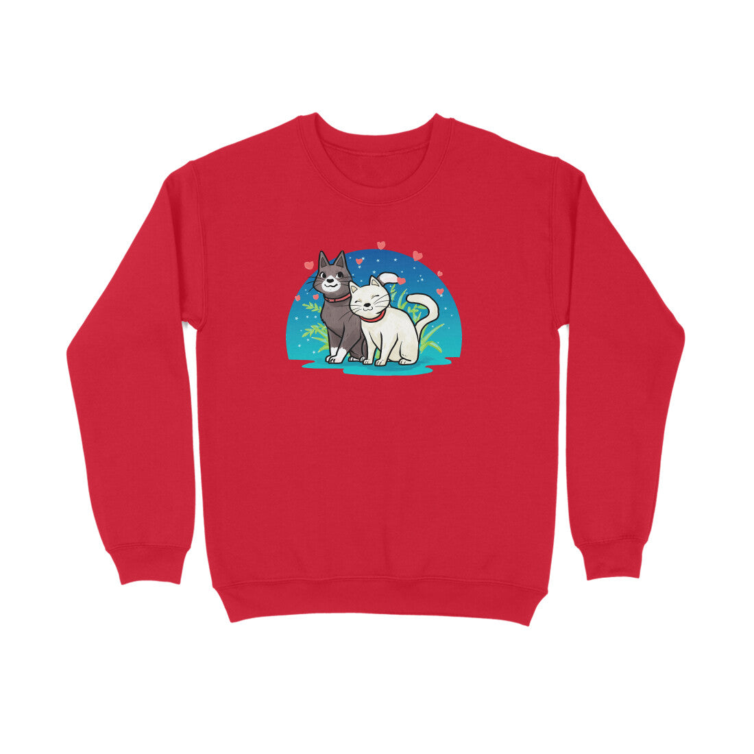 Sweatshirt (Men) - Pawsitively Adorable Cats (8 Colours) 1