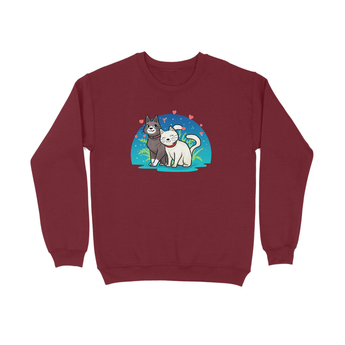 Sweatshirt (Men) - Pawsitively Adorable Cats (8 Colours) 5