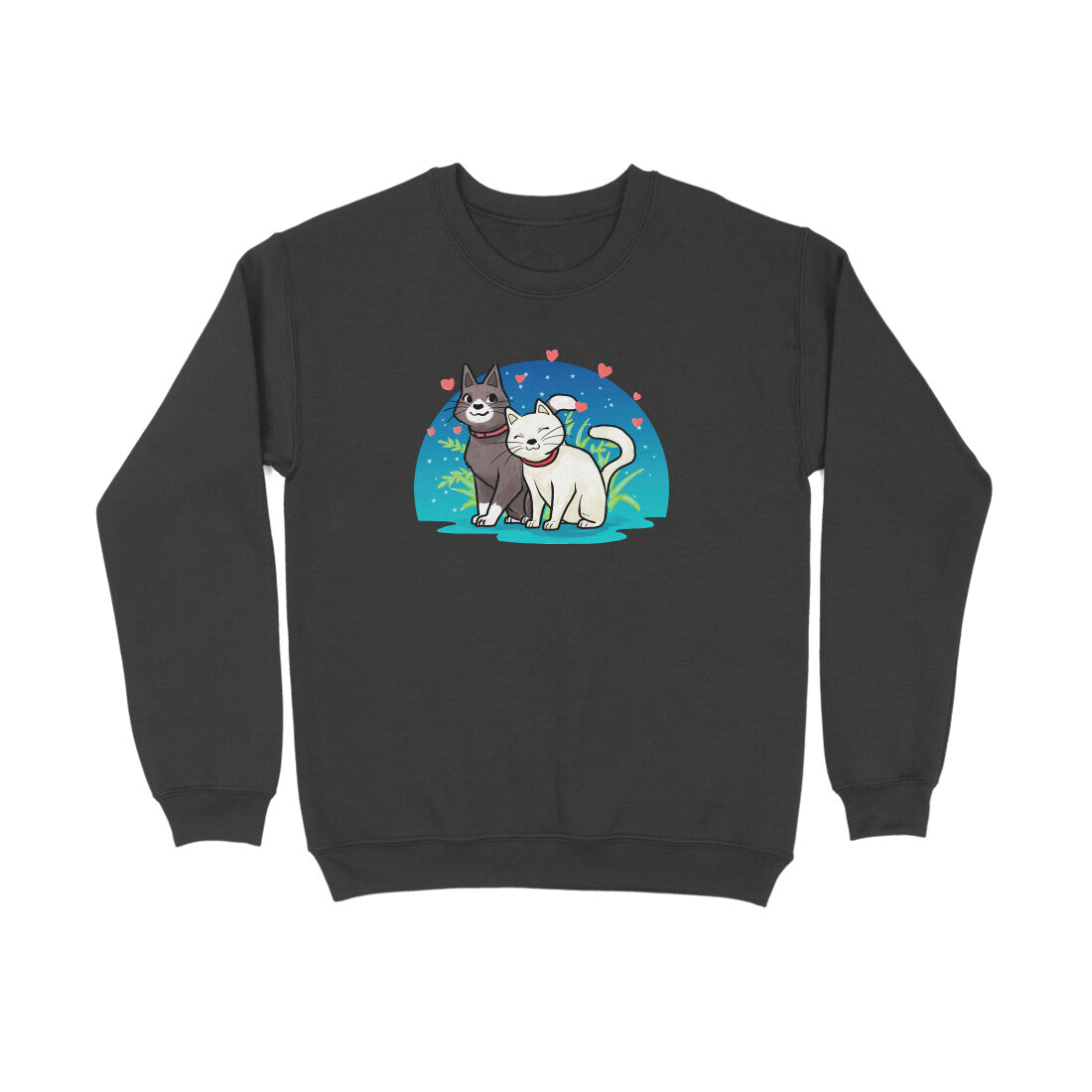 Sweatshirt (Men) - Pawsitively Adorable Cats (8 Colours) 4