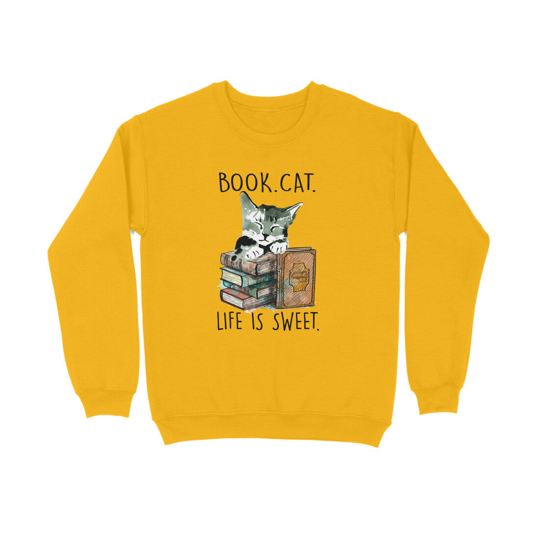 Sweatshirt (Men) - Nerdy Kitty (5 Colours) 4