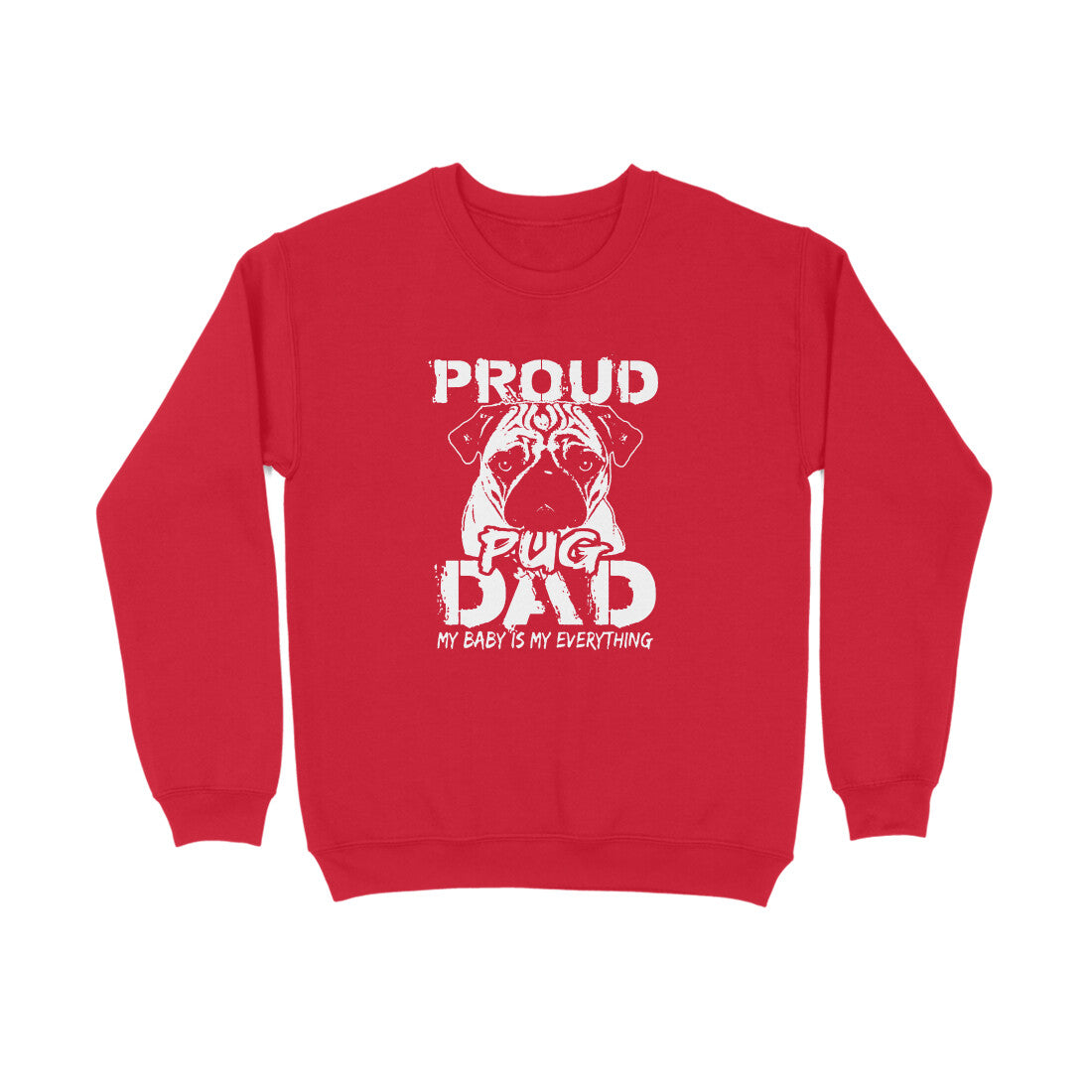 Sweatshirt (Men) - Proud Pug Dad (5 Colours) 4