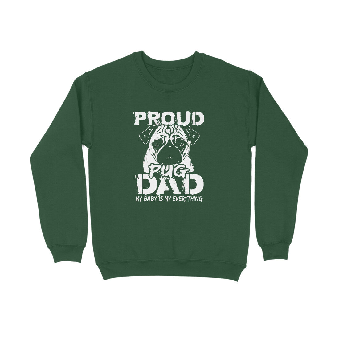 Sweatshirt (Men) - Proud Pug Dad (5 Colours) 3
