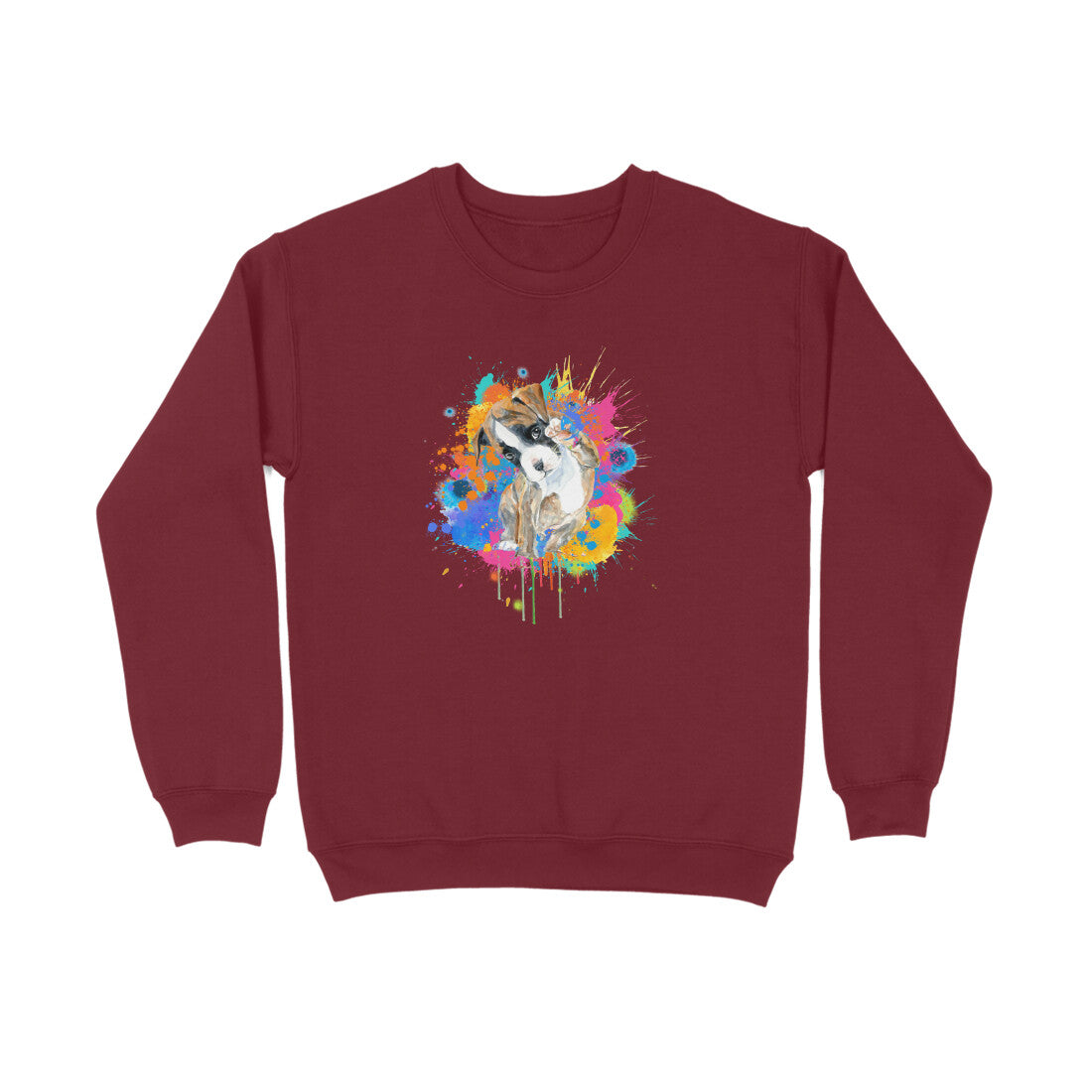 Sweatshirt (Men) - Splashes Of Joy Puppy (8 Colours) 4