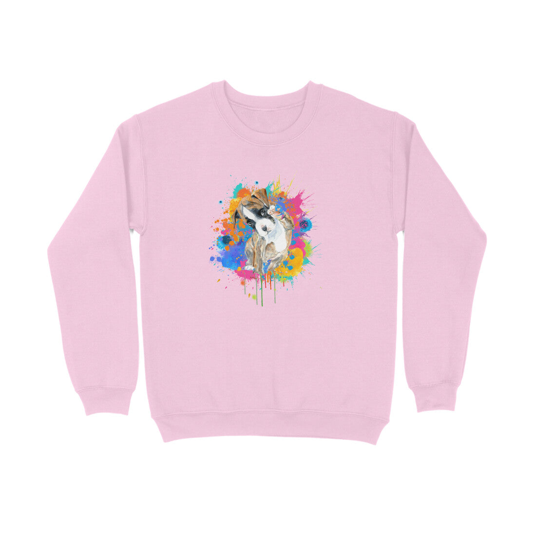 Sweatshirt (Men) - Splashes Of Joy Puppy (8 Colours) 2