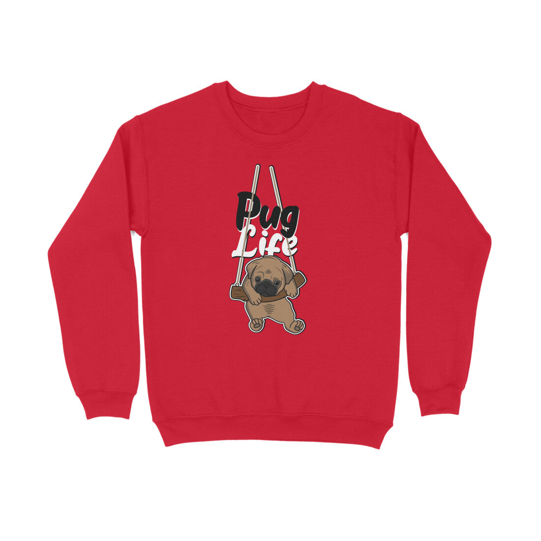 Sweatshirt (Men) - Pug Life (5 Colours) 4
