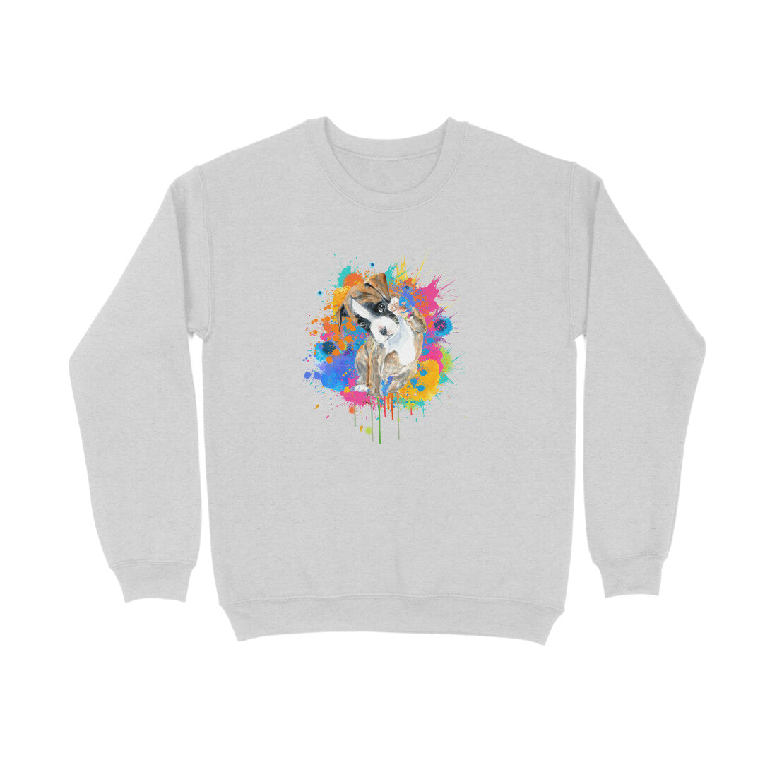 Sweatshirt (Men) - Splashes Of Joy Puppy (8 Colours) 3
