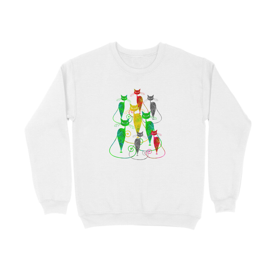 Sweatshirt (Men) - Sassy Kitties (7 Colours) 5