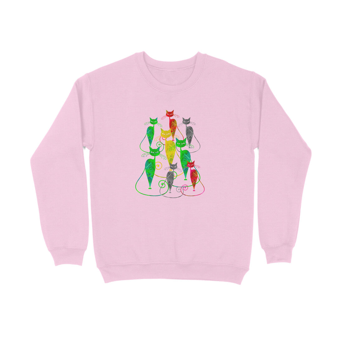 Sweatshirt (Men) - Sassy Kitties (7 Colours) 2