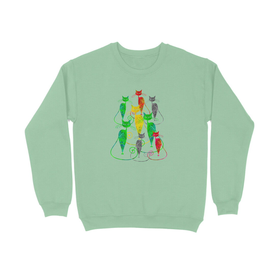 Sweatshirt (Men) - Sassy Kitties (7 Colours) 4