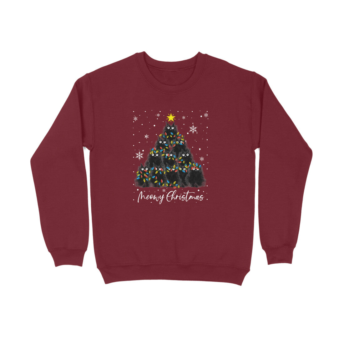 Sweatshirt (Men) - Meowy Christmas (5 Colours) 3