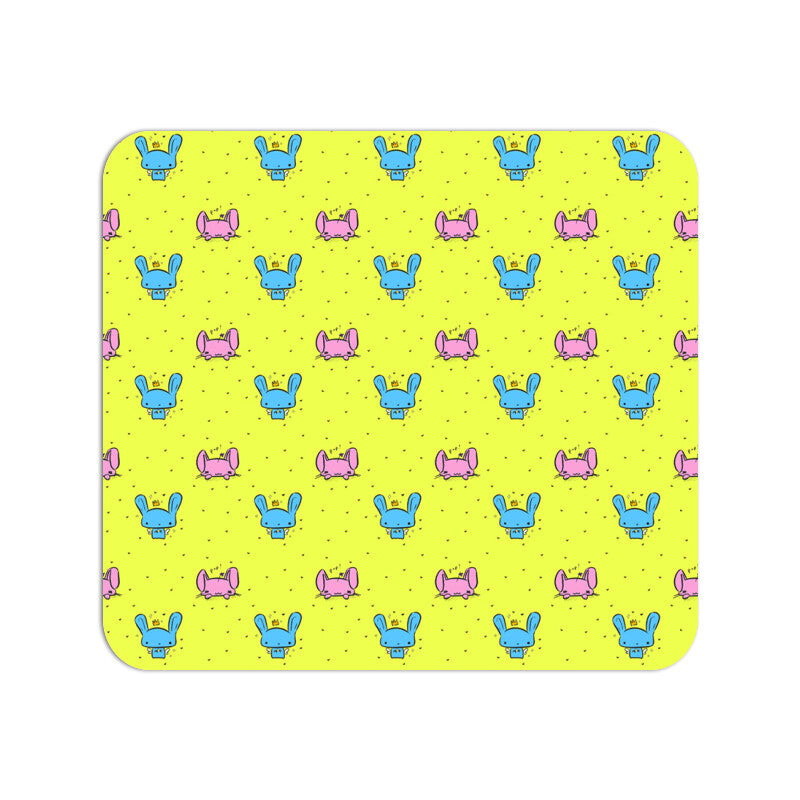 Psychedelic Bunny Mouse Pad
