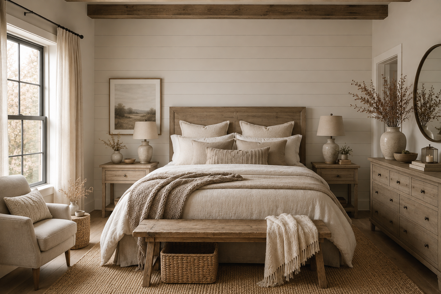 Core Elements for Timeless Farmhouse Style Bedroom Ideas