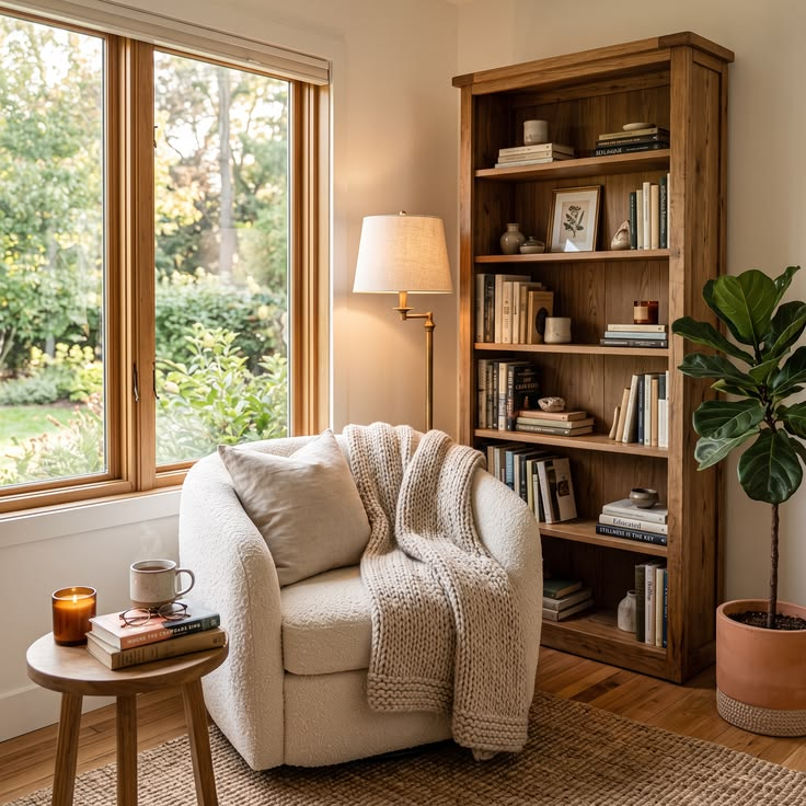 Create a Reading Nook with Rustic Charm