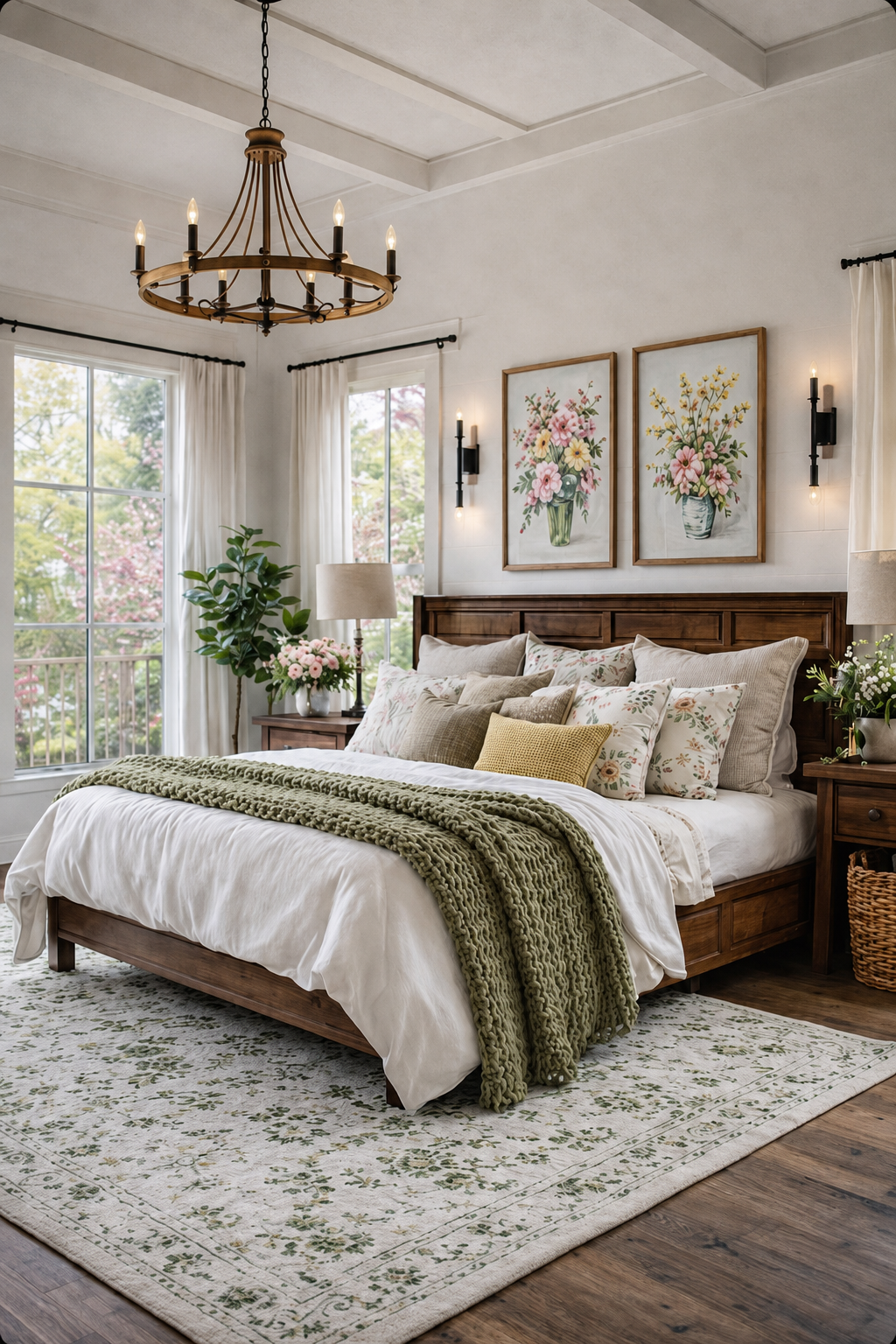 Ground the Room with a Vintage-Inspired Area Rug