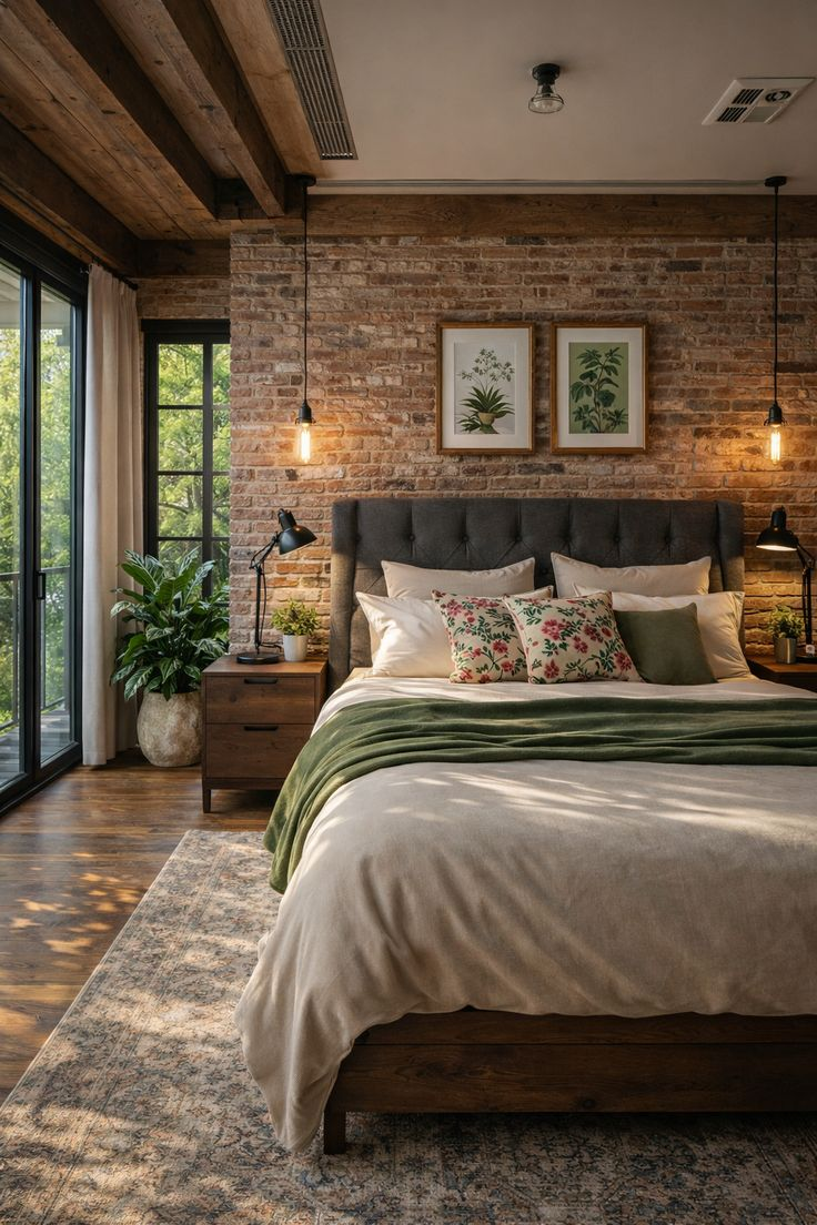 Mixing Farmhouse Style Bedroom Ideas with Other Interior Aesthetics