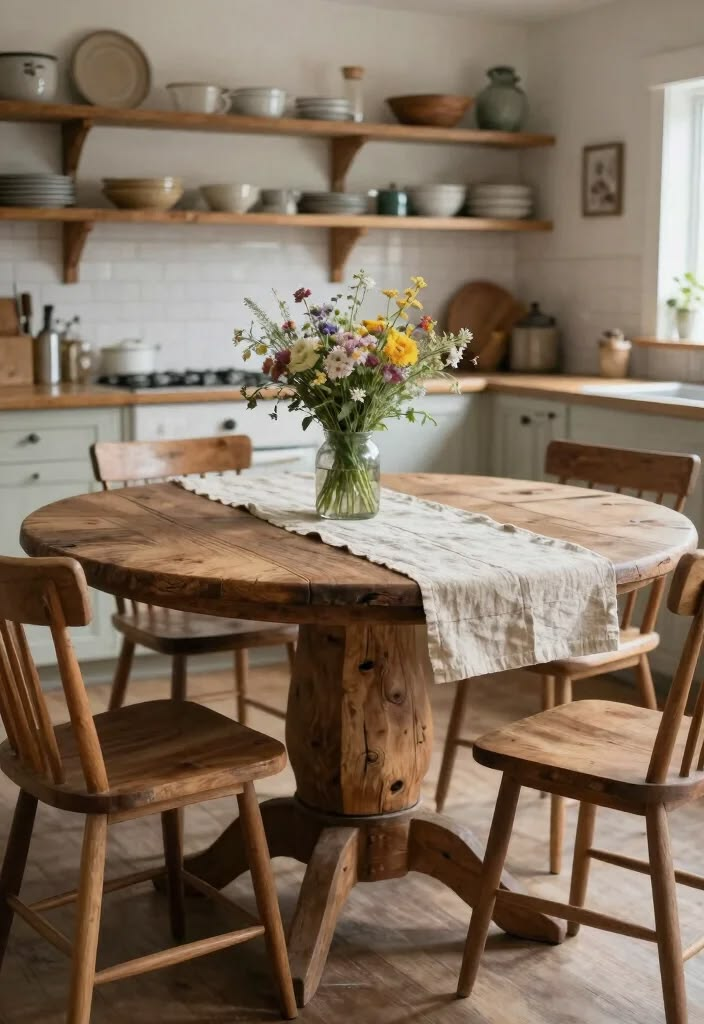 Choose Spindle Chairs for Rustic Dining