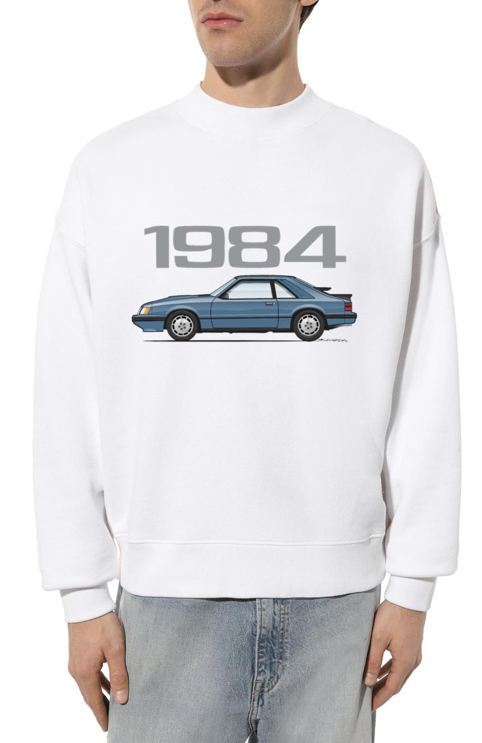 1984 02 Dark Academy Blue Glow - Unisex Sweatshirt