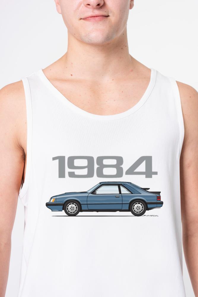 1984 02 Dark Academy Blue Glow - Unisex Tank Top
