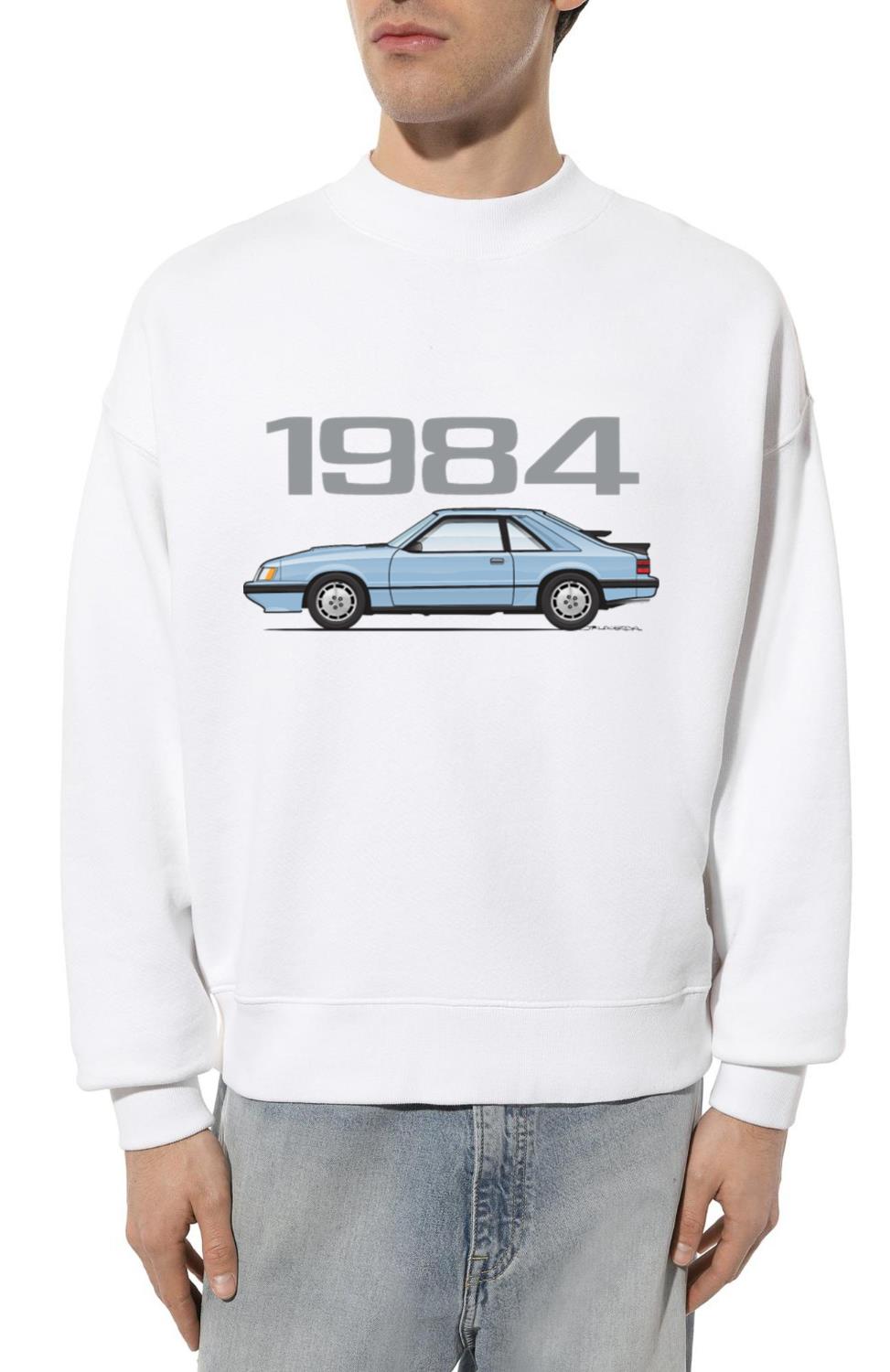 1984 Light Academy Blue Glow - Unisex Sweatshirt