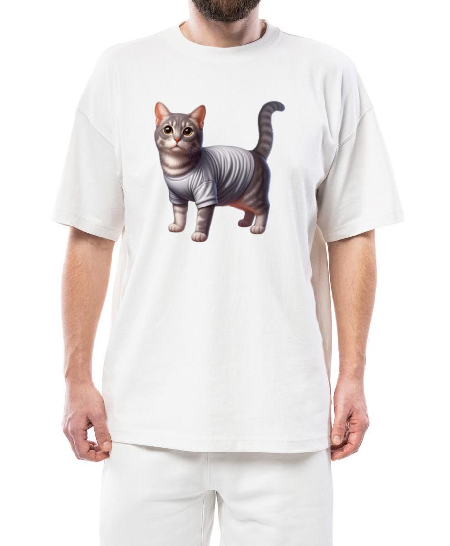 3D cat animal Design T-shirt - Unisex Standard T-Shirt