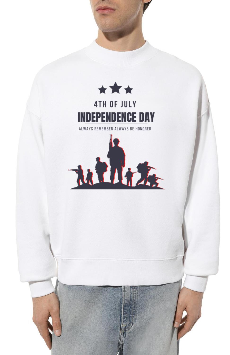 4th of july, Independence day, For Soldiers - Unisex Sweatshirt