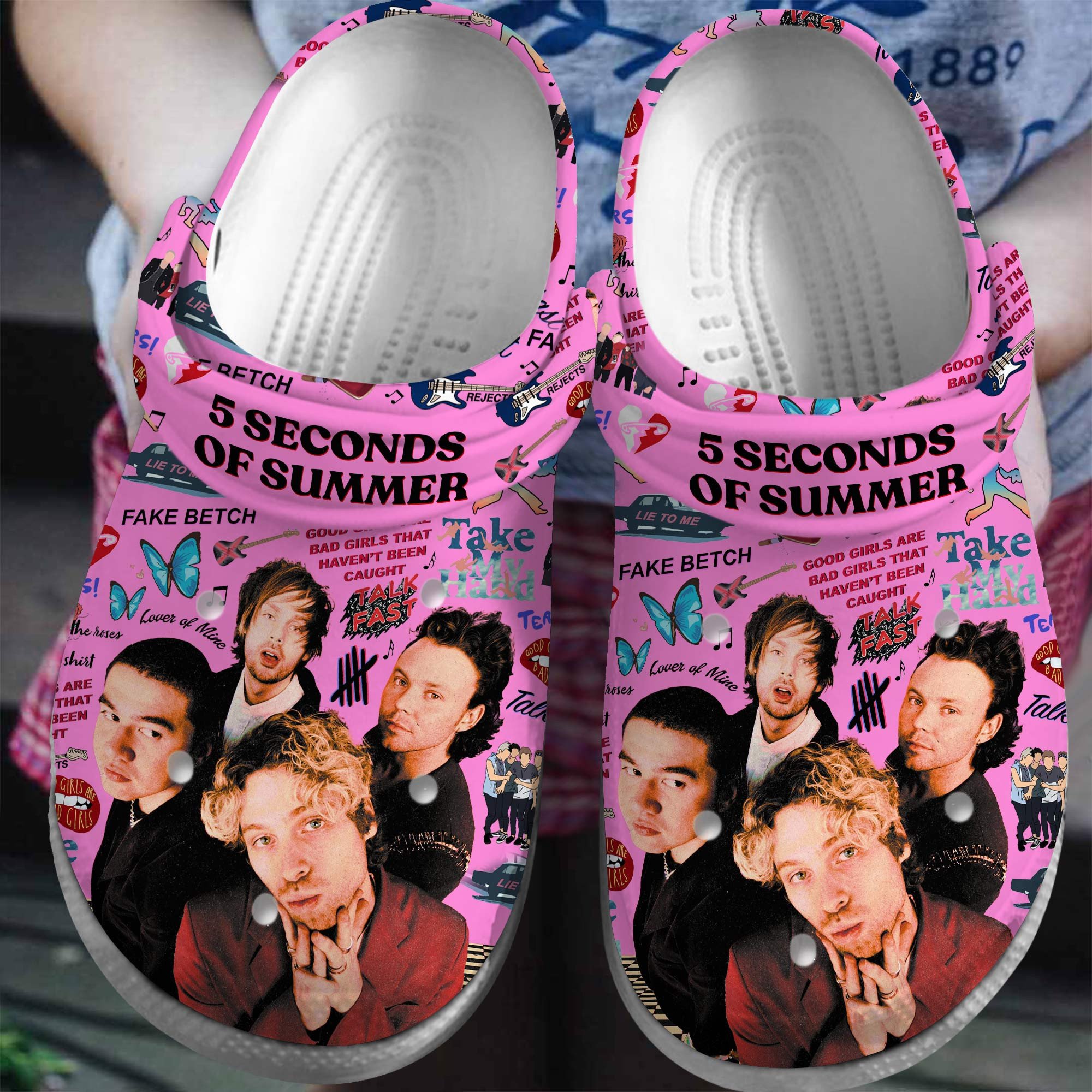 5 Seconds Of Summer Crocs Perfect For Concerts And Festivals